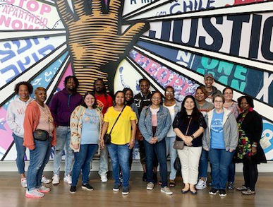 Rockbridge Elementary students visiting the Center for Civil and Human Rights